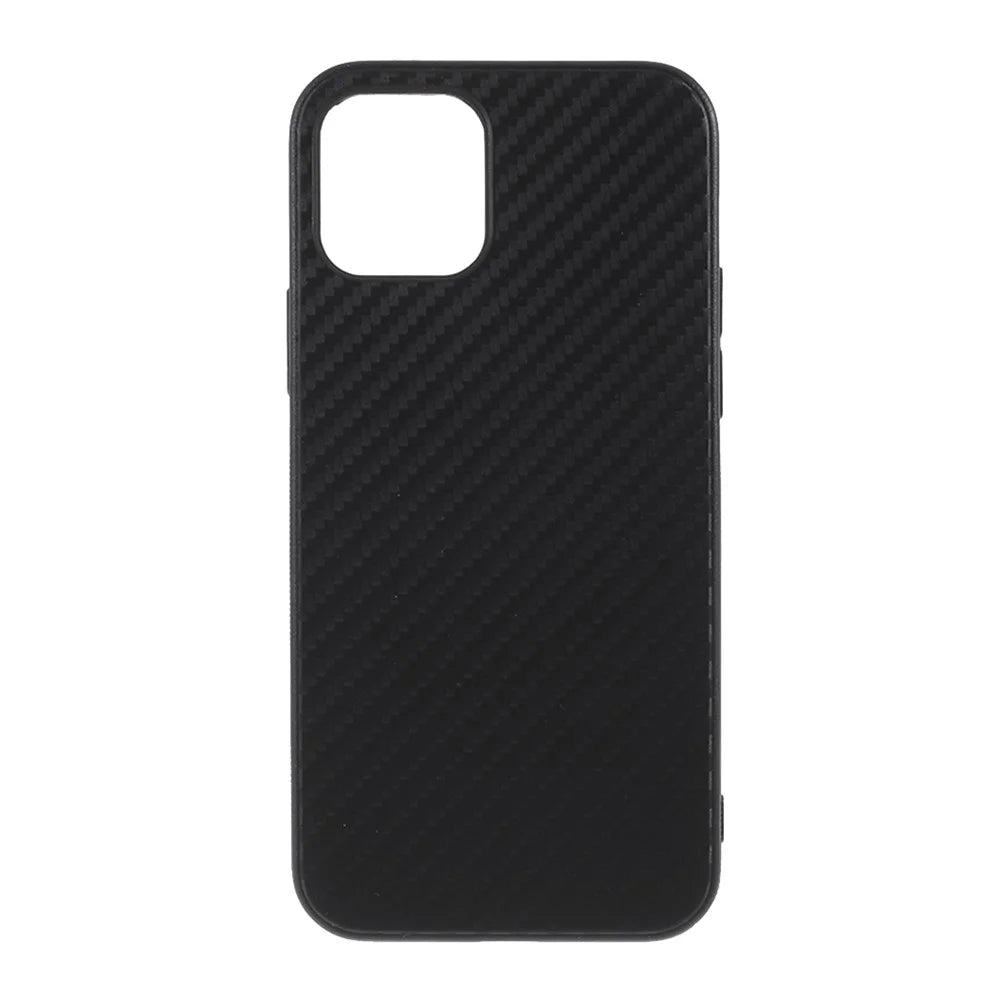 Carbon Fiber TPU Soft Mobile Phone Case for iPhone 12 Pro Max 6.7 inch - 1