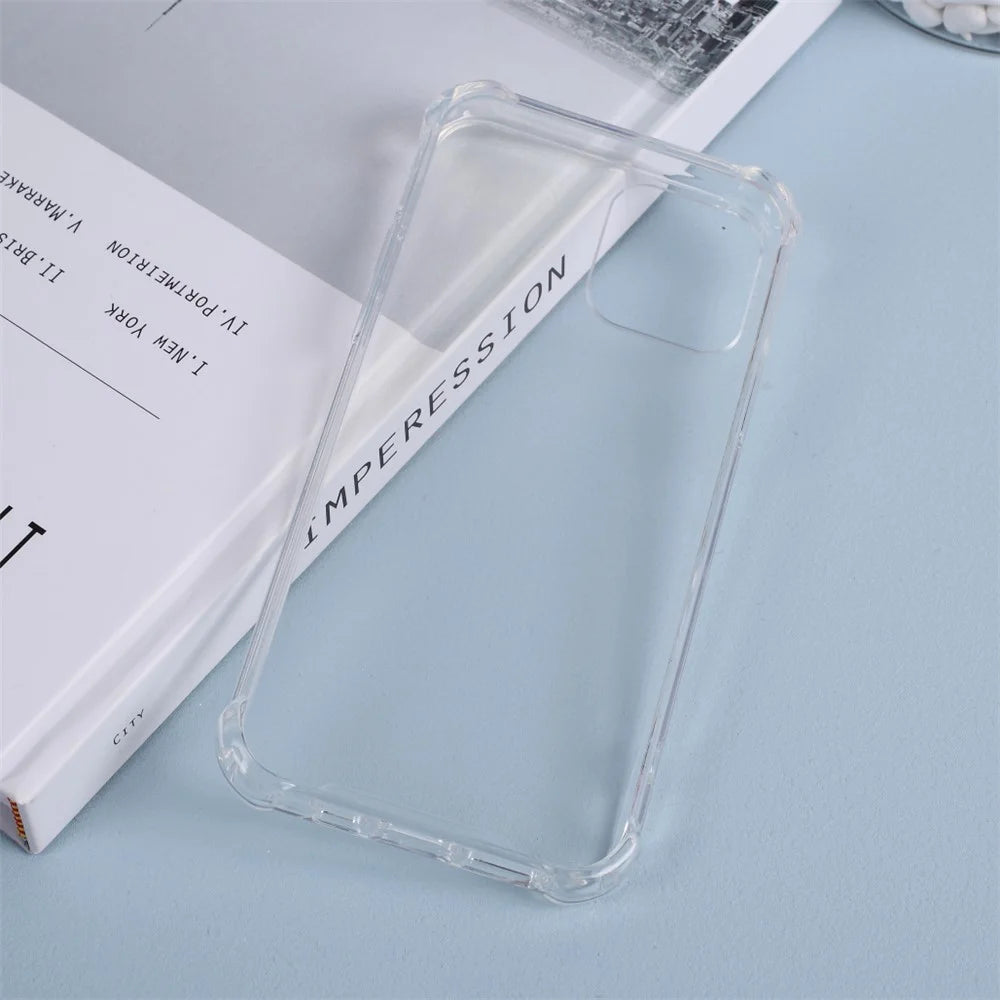 Drop-proof Clear Acrylic Back + TPU Edge Hybrid Cover for iPhone 12 mini - Transparent - 5