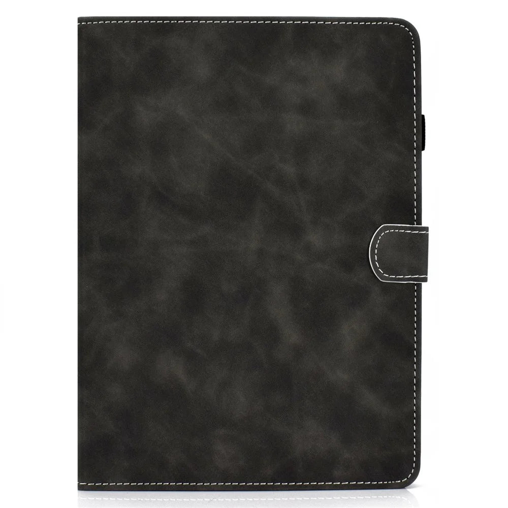 Solid Color Leather Tablet Protective Shell for iPad Air 11 (2026) / (2025) / (2024) / Air (2020) (2022) / Pro 11 (2021) - Black - 2
