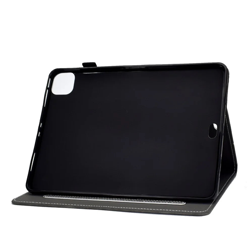 Solid Color Leather Tablet Protective Shell for iPad Air 11 (2026) / (2025) / (2024) / Air (2020) (2022) / Pro 11 (2021) - Black - 4