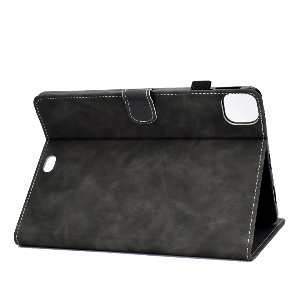 Solid Color Leather Tablet Protective Shell for iPad Air 11 (2026) / (2025) / (2024) / Air (2020) (2022) / Pro 11 (2021) - Black - 5