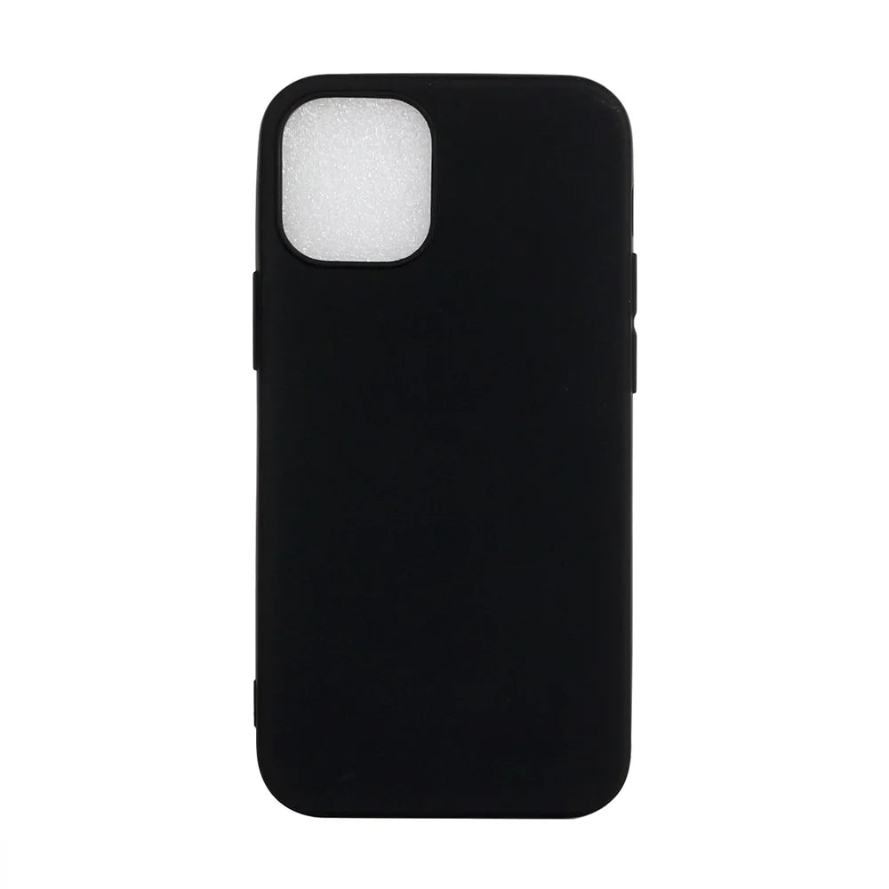 Flexible TPU Protector Mobile Phone Case for iPhone 12 Pro Max 6.7 inch - Black - 1