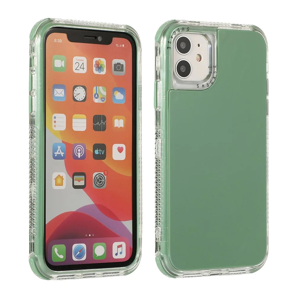 Hard PC+TPU Detachable Protective Case for iPhone 12 Pro Max 6.7-inch - Green - 1