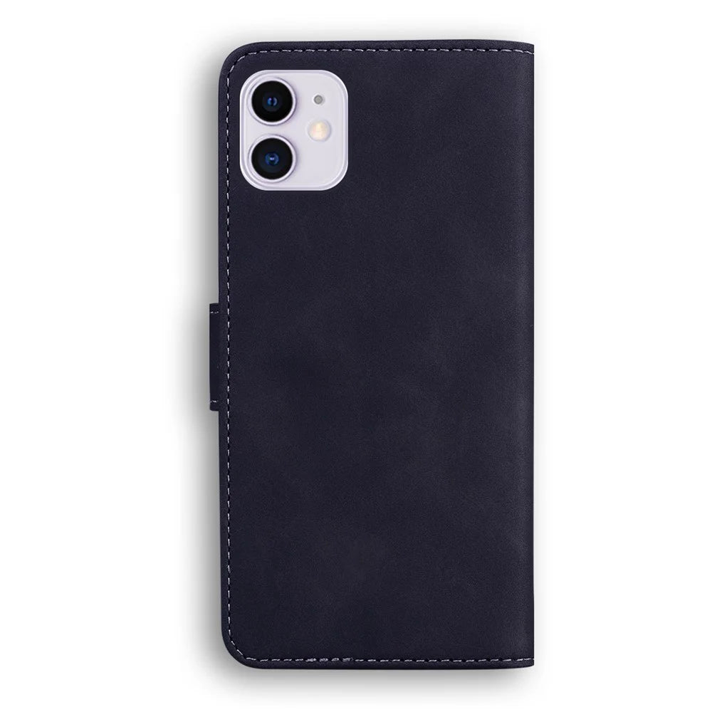 Leather Wallet Stand Phone Case for iPhone 11 - Black - 3