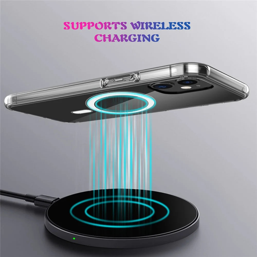 Clear TPU Phone Protective Back Cover [Support Wireless Charge] for iPhone 12 mini 5.4 inch - 5