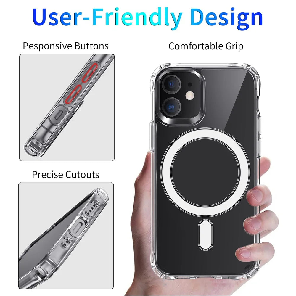 Shockproof Clear Style Acrylic + TPU Case for iPhone 12 mini Cover - 3