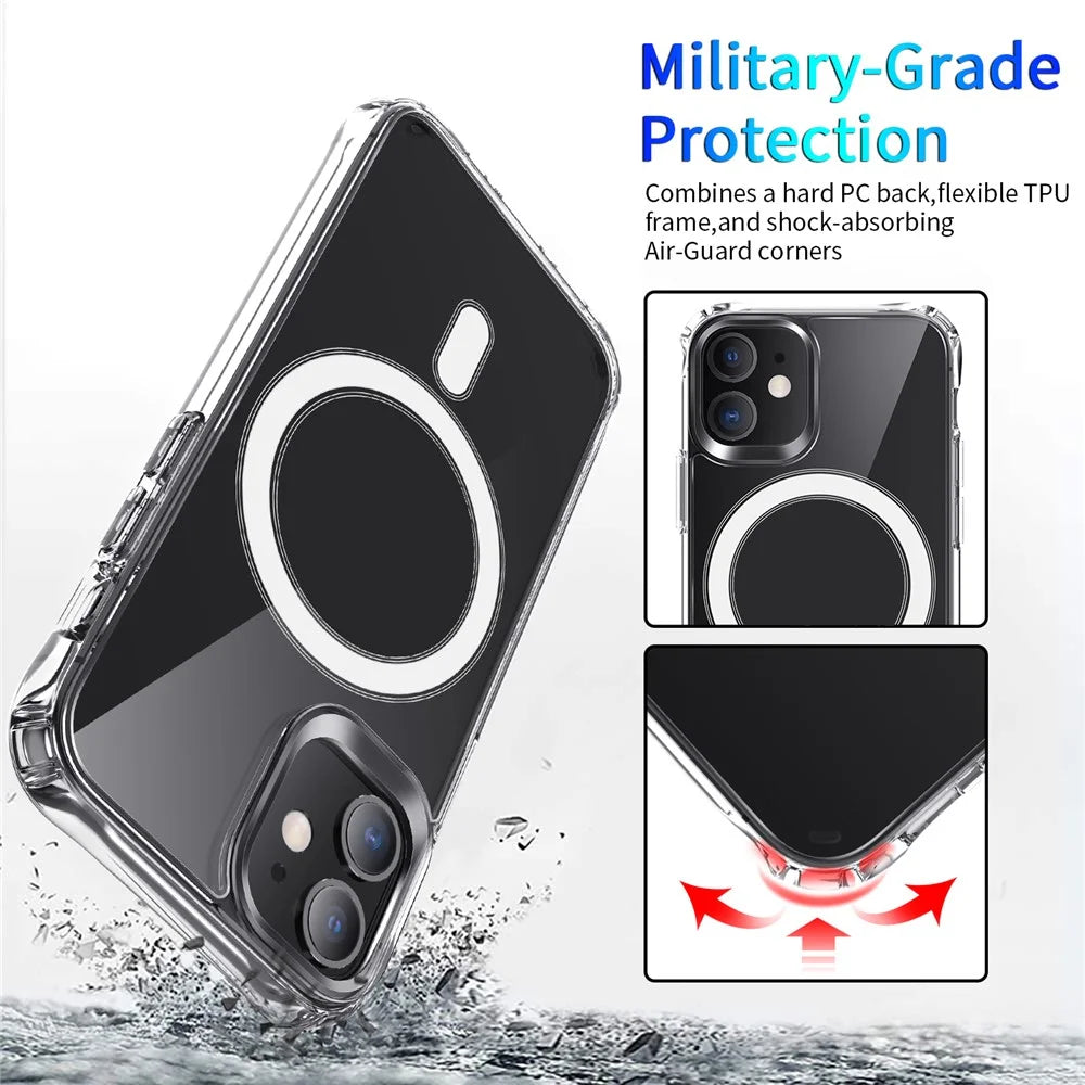Shockproof Clear Style Acrylic + TPU Case for iPhone 12 mini Cover - 5