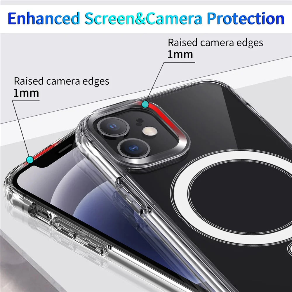 Shockproof Clear Style Acrylic + TPU Case for iPhone 12 mini Cover - 6