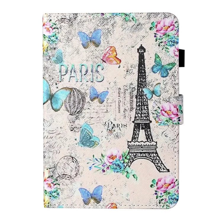 Universal Pattern Printing Leather Tablet Case for iPad 9.7-inch (2017)/(2018)/iPad Air (2013)/Air 2 - Eiffel Tower - 2