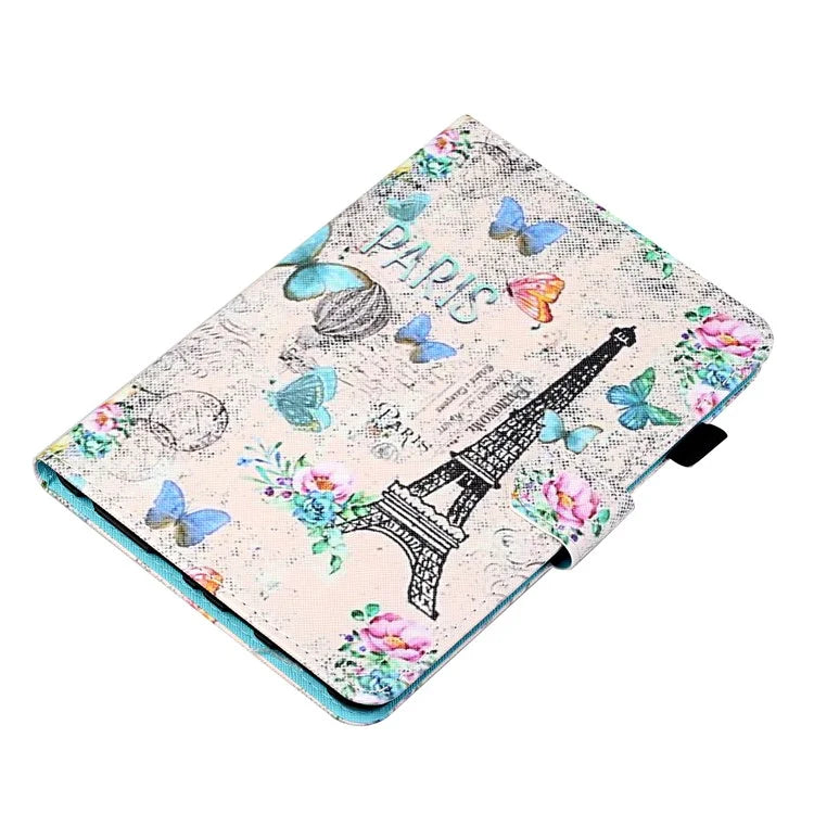 Universal Pattern Printing Leather Tablet Case for iPad 9.7-inch (2017)/(2018)/iPad Air (2013)/Air 2 - Eiffel Tower - 6