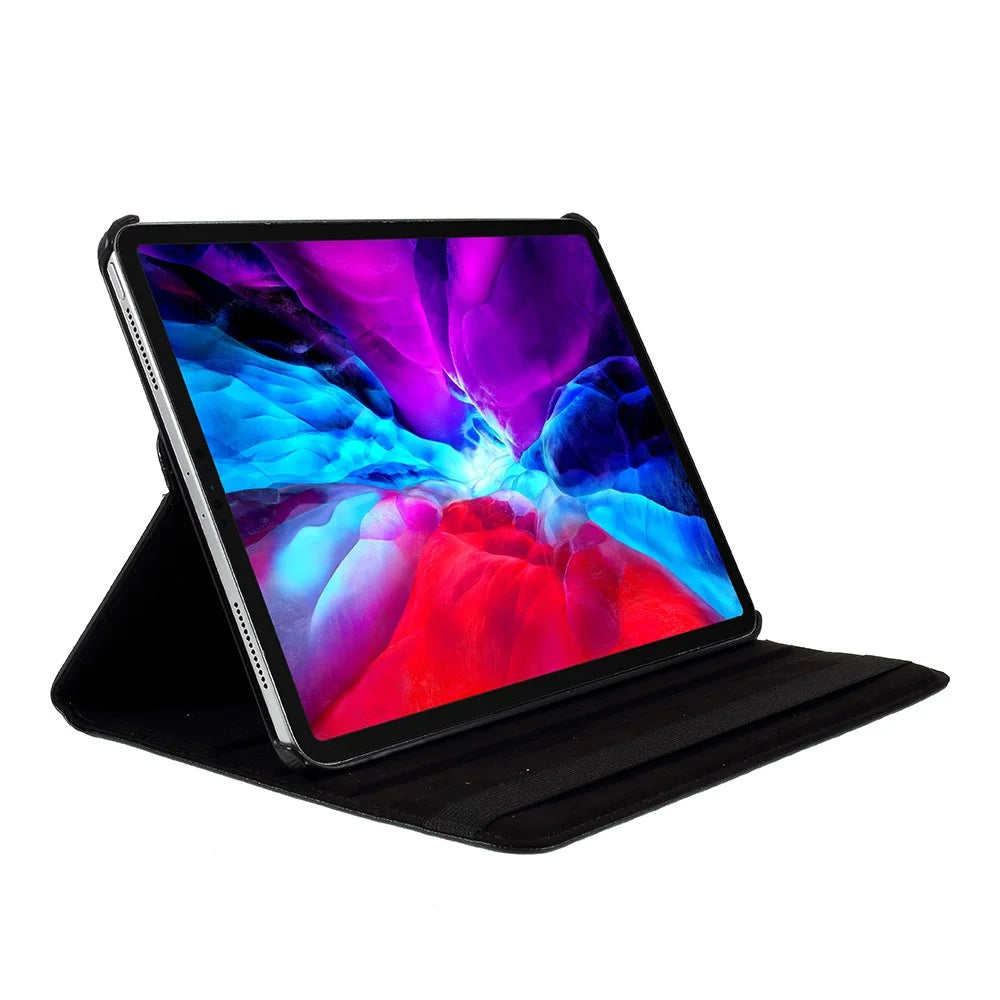 360 Rotating Stand Leather Tablet Case Protector for iPad Air 13 (2026) / (2025) / (2024) / Pro 12.9 (2022) / (2021) / (2020) / (2018) - Black - 5