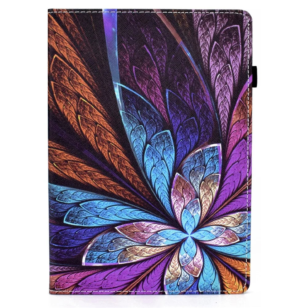 Tablet Case with Card Slots for iPad Air 11 (2026) / (2025) / (2024) / Pro 11(2022) / (2021) / (2020) / (2018) / Air (2020) (2022) - Colorful Flower - 4