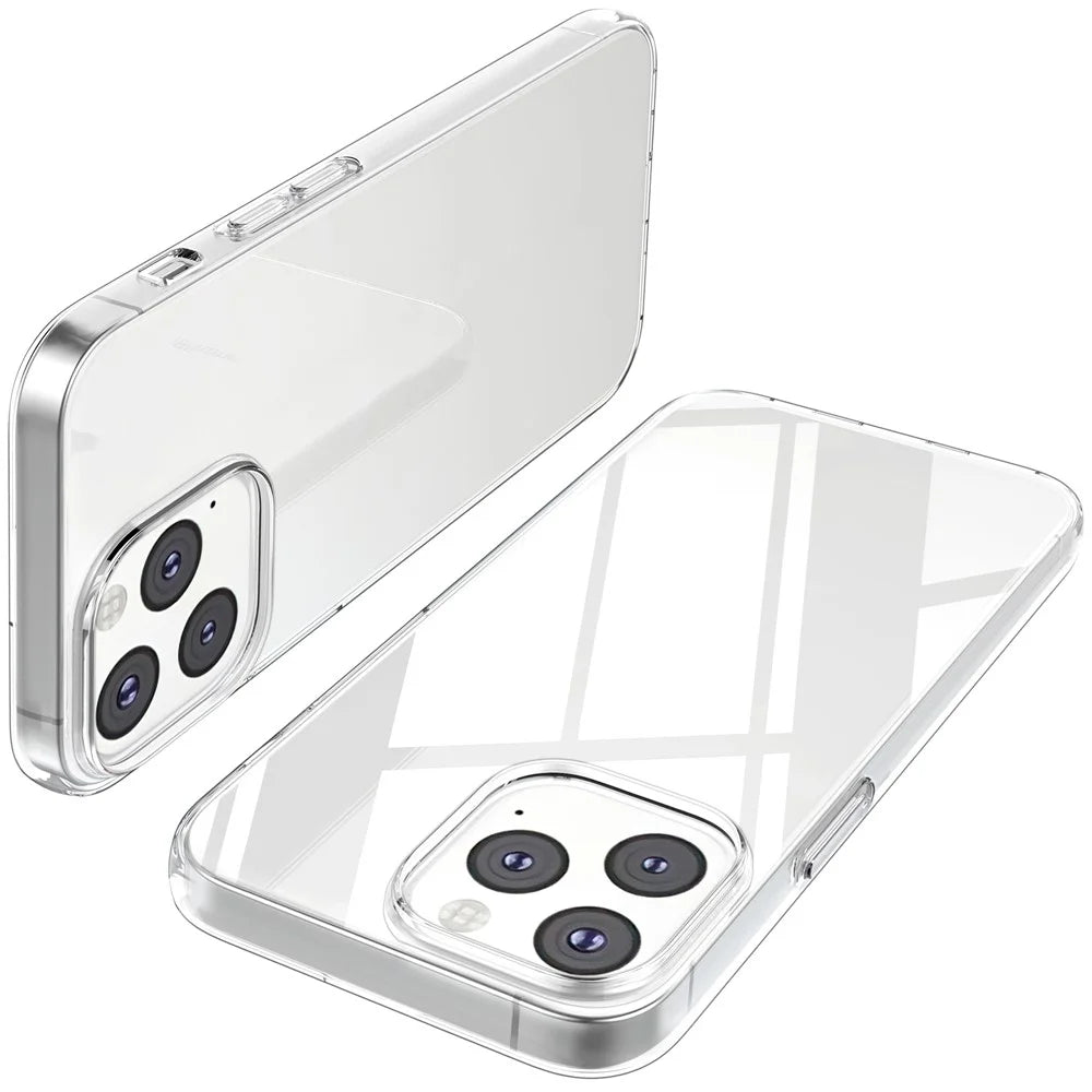 For iPhone 13 Pro 6.1 inch Anti-fingerprint Clear Soft TPU Phone Case Smartphone Bag Covering - 2
