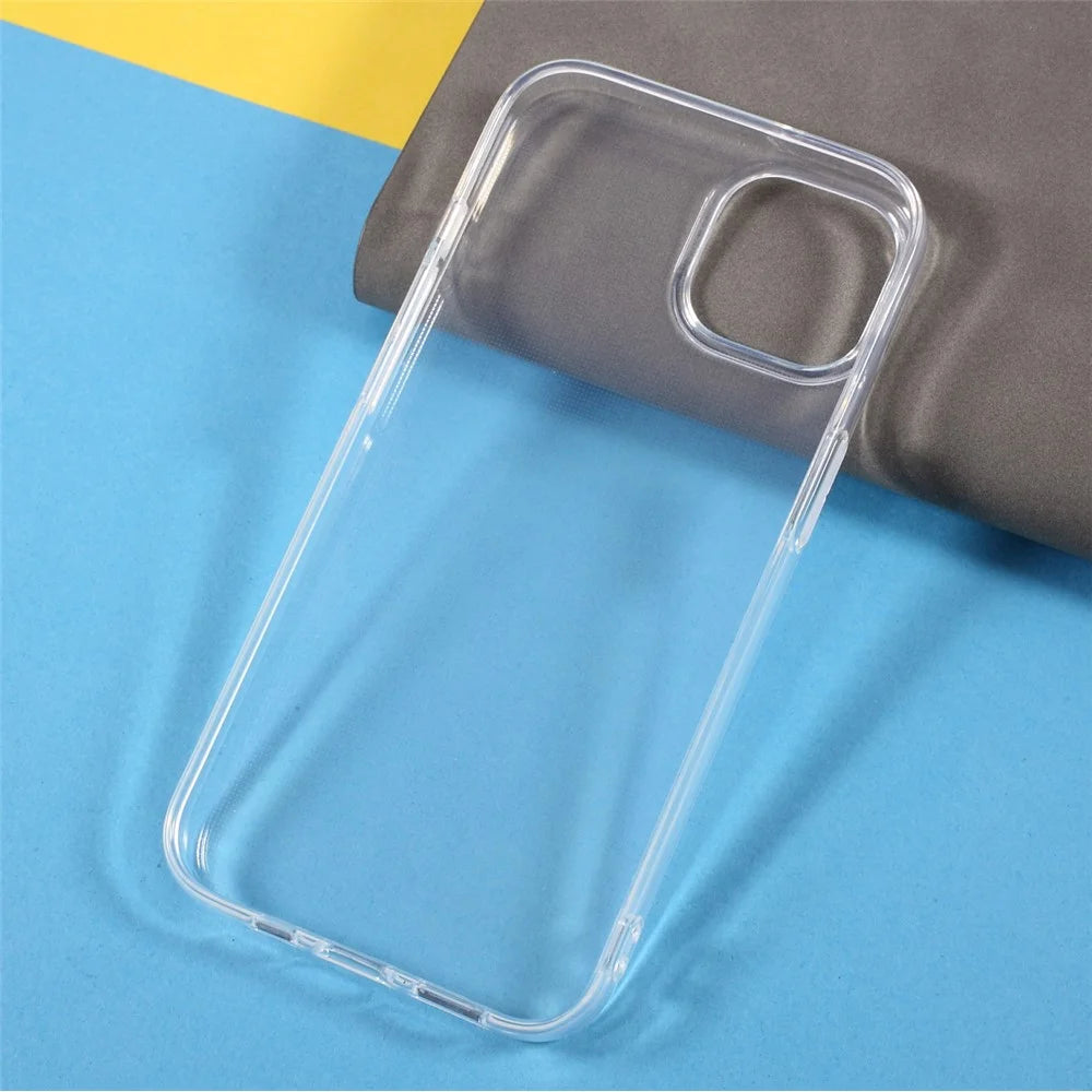 Crystal Clear Design Non-Slip 2mm Thick Soft TPU Shockproof Protective Cover for iPhone 13 6.1 inch - 5