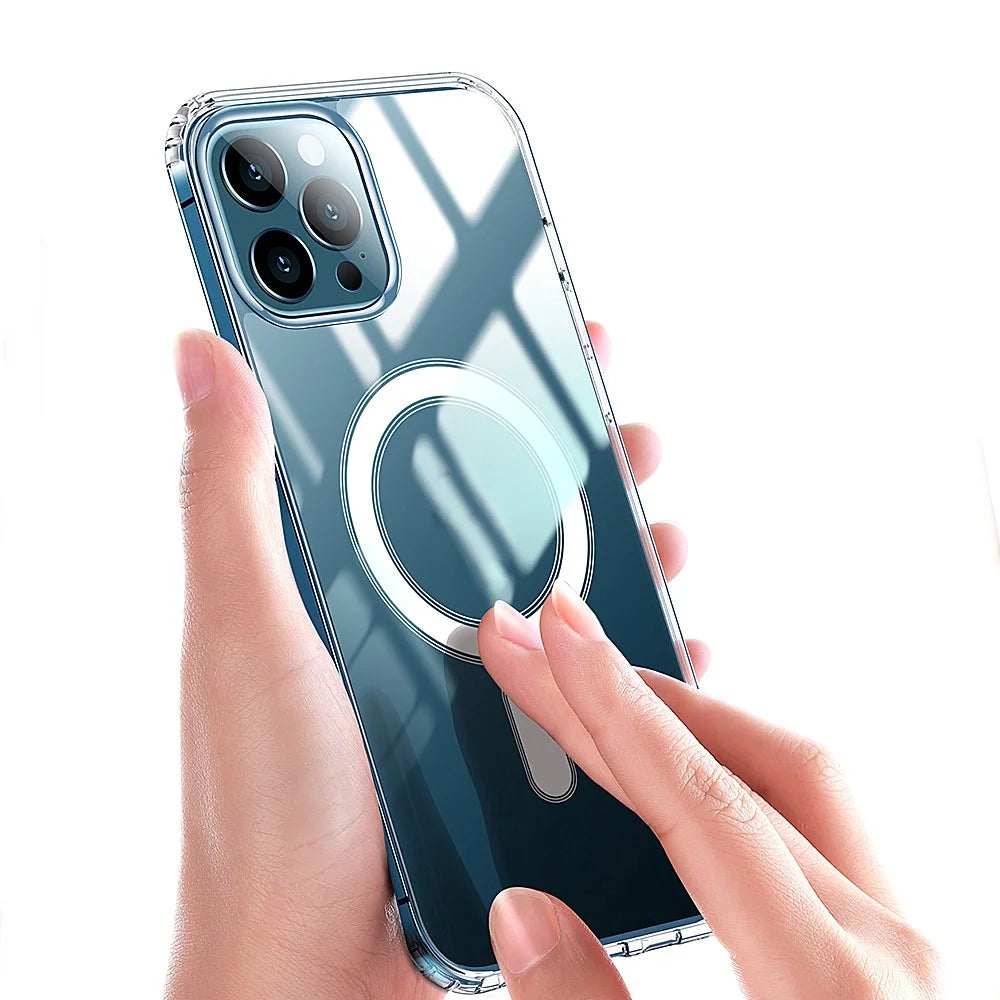Acrylic + TPU Combo Hybrid Cover with Magnetic Charging Function for iPhone 13 Pro Max 6.7 inch - 5