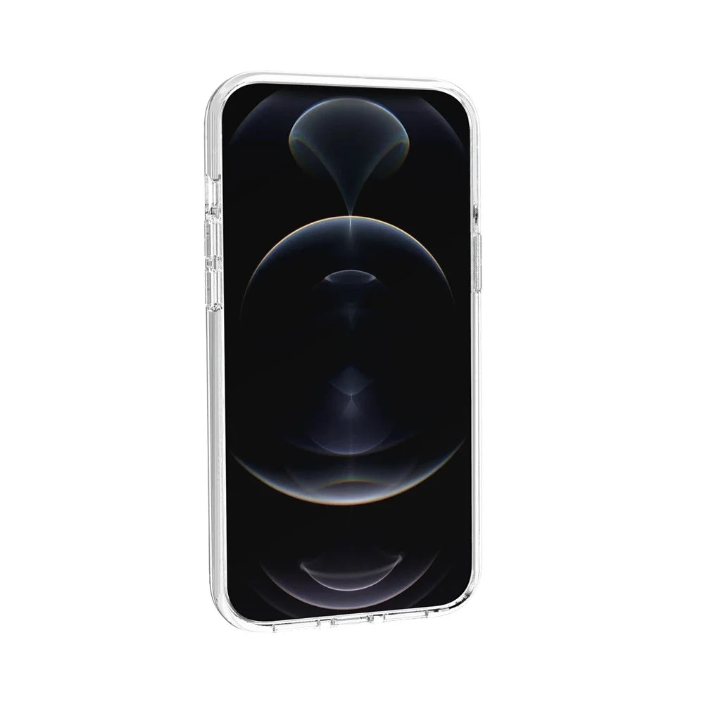 Transparent PC+TPU Back Case Shock-resistant Cover for iPhone 13 mini 5.4 inch - Transparent - 3