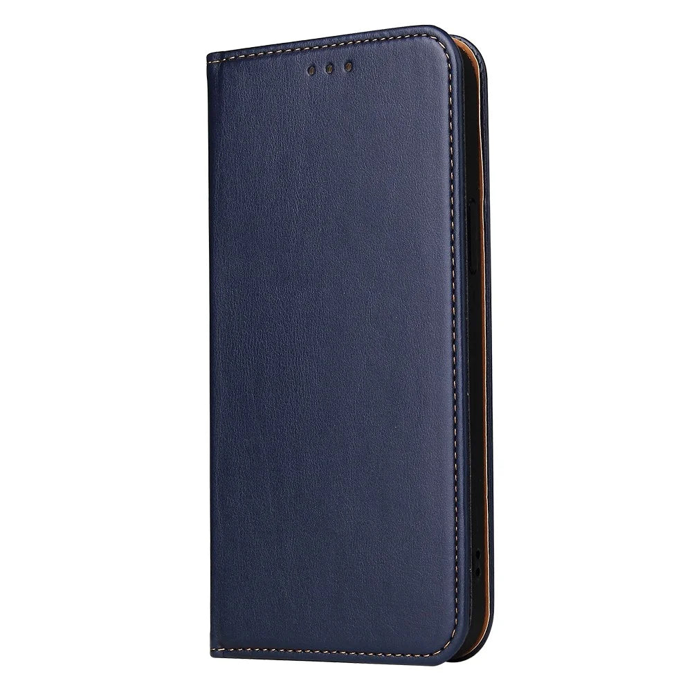 PU Leather Texture Wallet Card Slots Stand Design Phone Case for iPhone 13 Pro 6.1 inch - Blue - 2