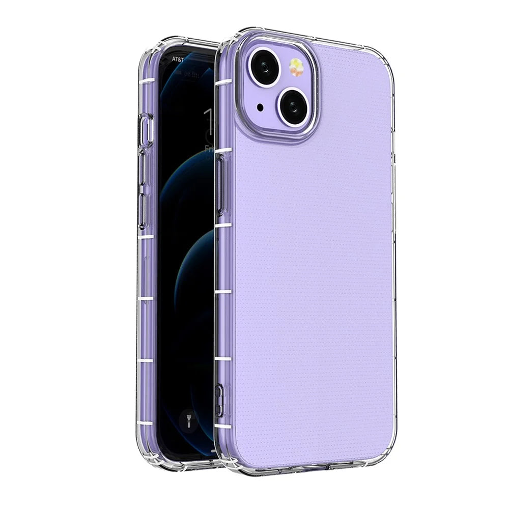 Transparent Soft TPU Phone Case Shockproof Back Cover Protector for iPhone 13 6.1 inch - 2