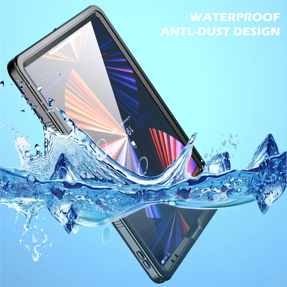 REDPEPPER IP68 Waterproof Anti-fingerprint Shockproof Tablet Cover Case for iPad Pro 12.9-inch (2021) - 3