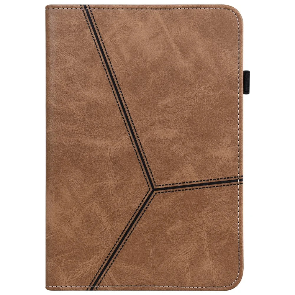 All-Round Shockproof Auto Wake and Sleep Leather Tablet Cover with Stand Card Slots for iPad mini (2024) / mini (2021) - Brown - 2
