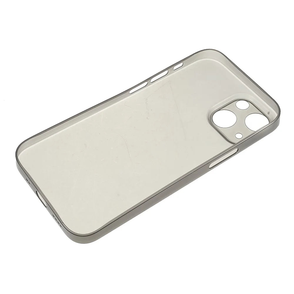 Anti-Collision Super Thin Hard PC Phone Cover Case for iPhone 13 mini 5.4 inch - Black - 7