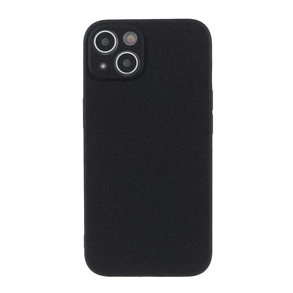 Double-sided Matte TPU Phone Protective Back Case Cover for iPhone 13 6.1 inch - Black - 2