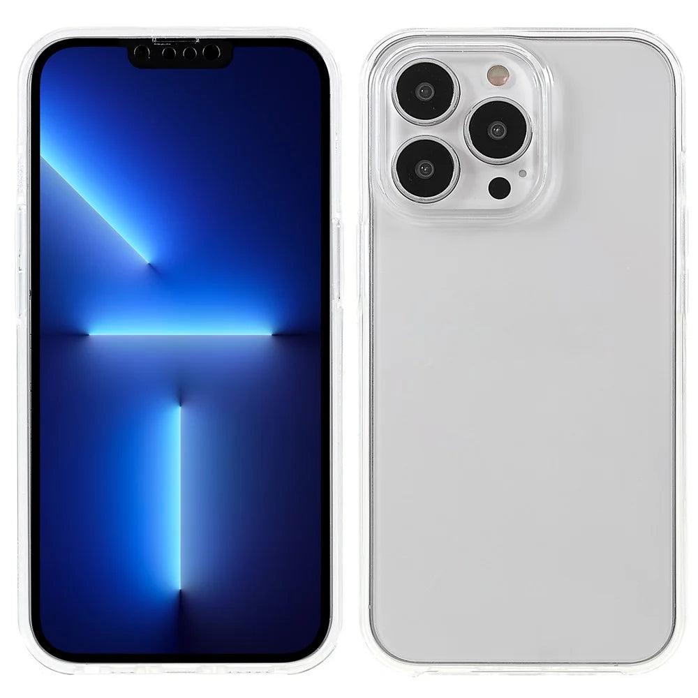 Clear Well-Protected Anti-Scratch Durable TPU + PET + Acrylic Detachable 2-in-1 Phone Hybrid Case for iPhone 13 Pro Max 6.7 inch - 1