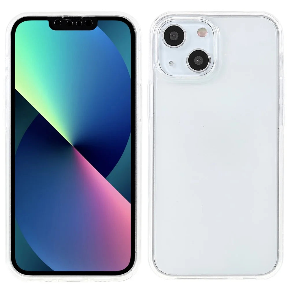 Well-Protected Anti-Drop Shockproof Detachable 2-in-1 TPU + PET + Acrylic Phone Hybrid Case Shell for iPhone 13 6.1 inch - 1