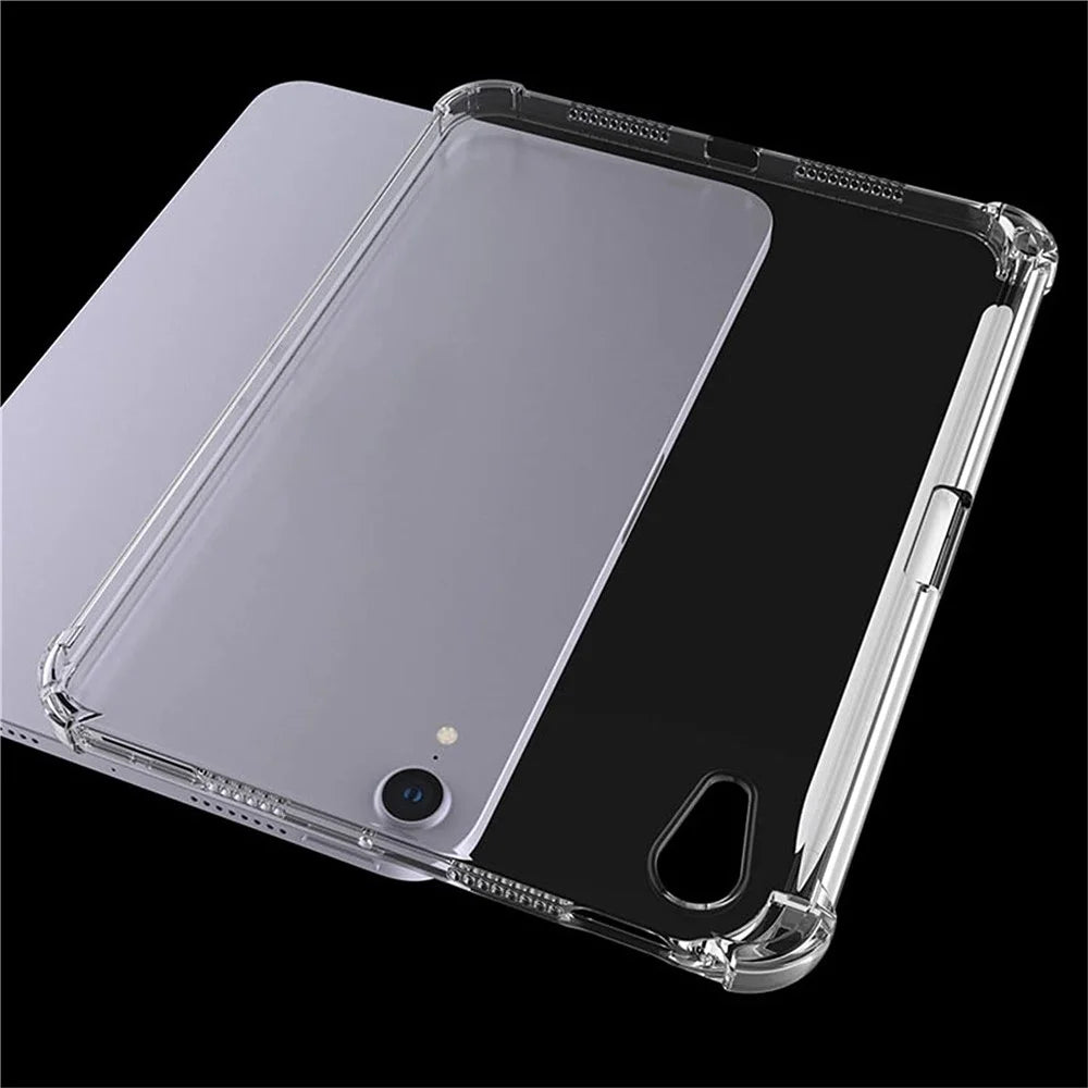 Corner Protection TPU Transparent Shockproof Protective Cover with Side Pencil Holder for iPad mini (2024) / mini (2021) - 5