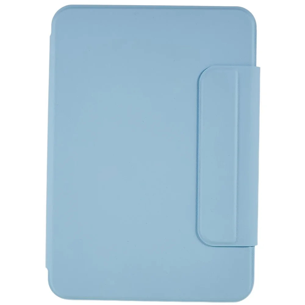 360-degree Rotating Shockproof Case for iPad mini (2024) / mini (2021) 2 in 1 Detachable Skin-Touch Tablet Cover with Stand - Sky Blue - 2