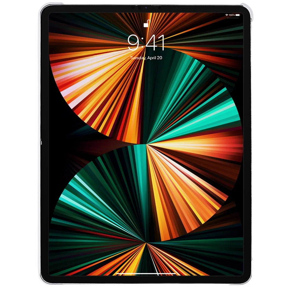 For Apple iPad Pro 12.9 (2018) / (2020) / (2021) / (2022) Light Thin Hard PC Tablet Case Solid Color Anti-scratch Cover - White - 3