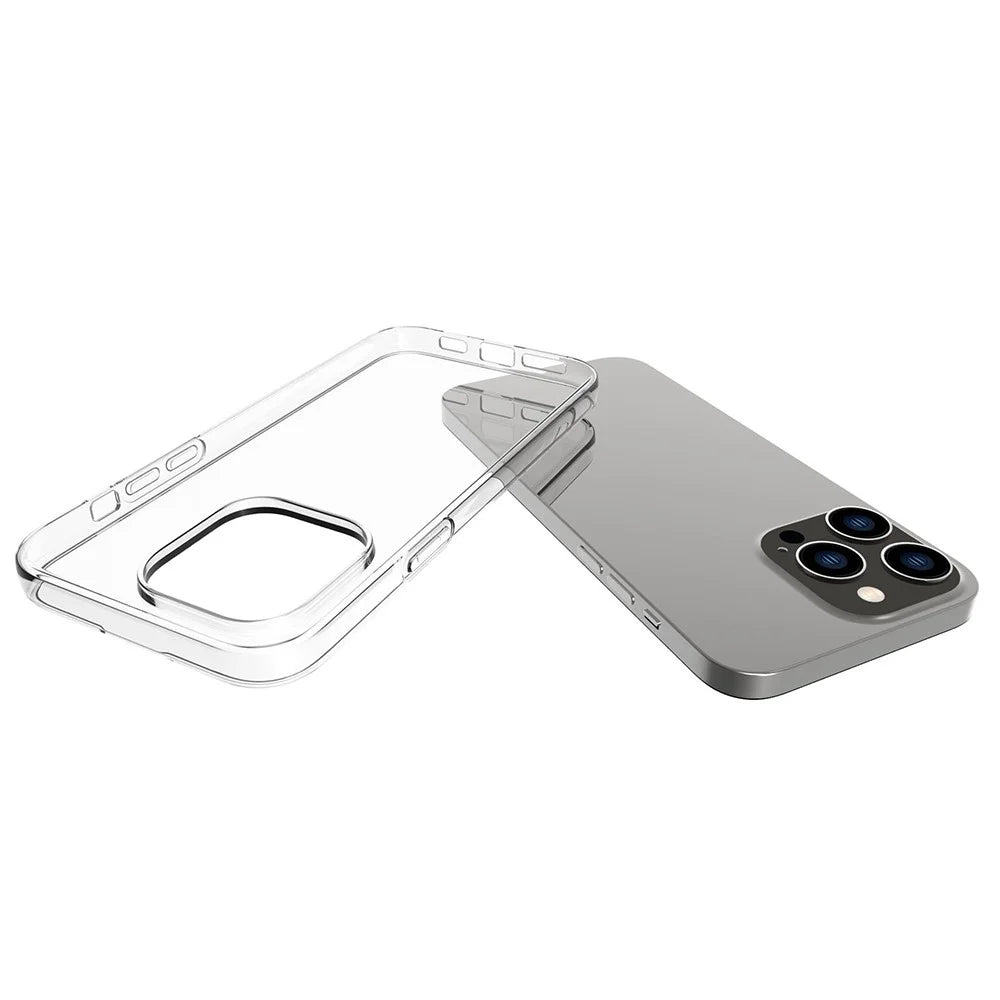 For iPhone 14 Pro Max 6.7 inch High Transparency Flexible TPU Case Protective Phone Cover - 2