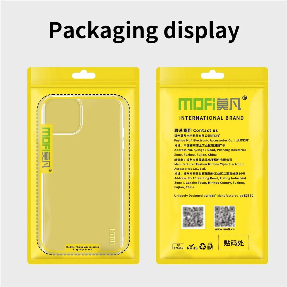 MOFI Transparent Slim Phone Case for iPhone 14 6.1 inch, Shockproof Flexible TPU Back Cover - 7