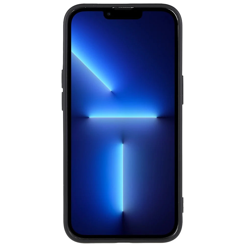 Liquid Series for iPhone 13 Pro 6.1 inch Magnetic Liquid Silicone Case Soft TPU Frame Microfiber Lining Anti-Scratch Cover - Black - 4