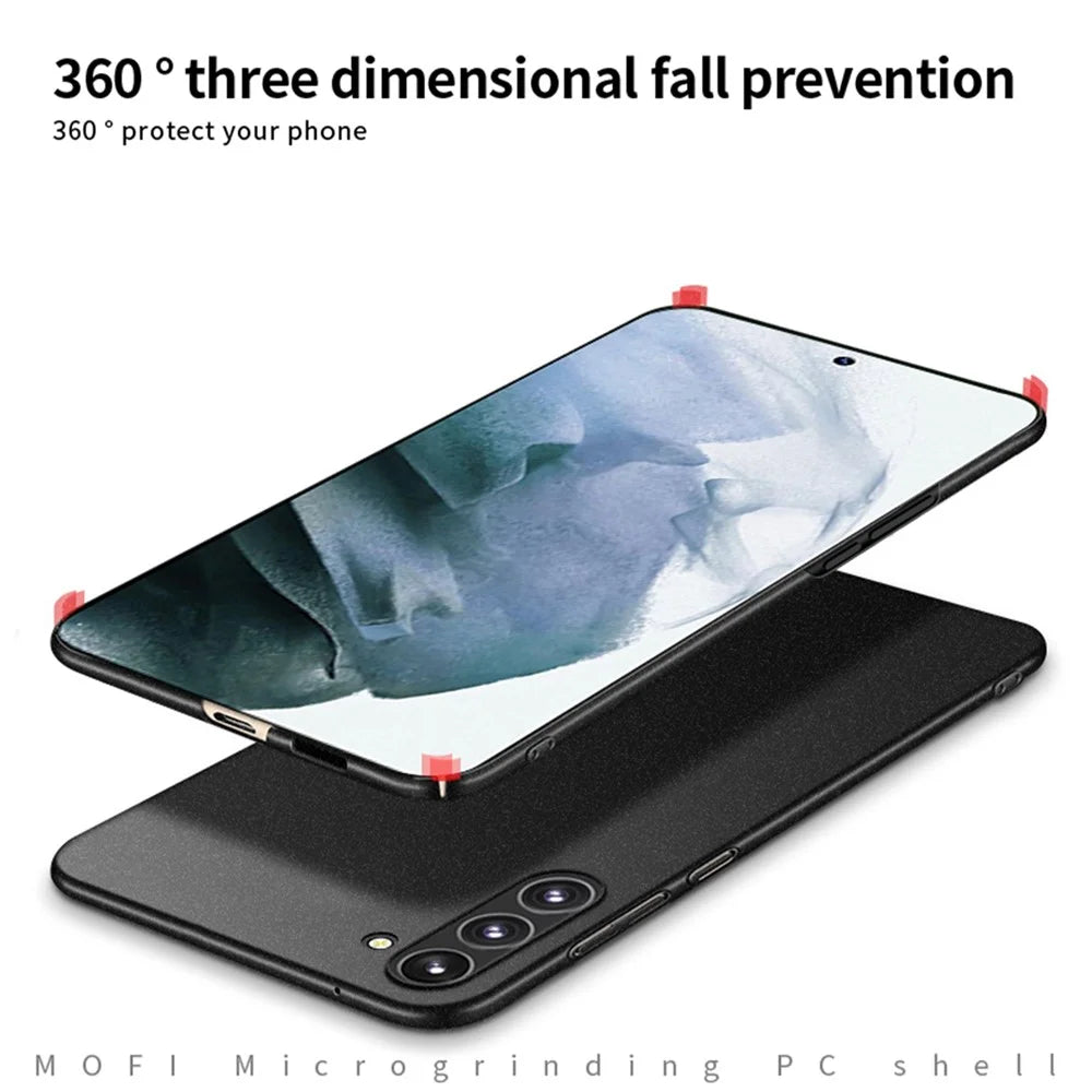 MOFI Shield Matte Series for Samsung Galaxy S23+ Drop-proof Mobile Phone Protective Cover Hard PC Case - Black - 7