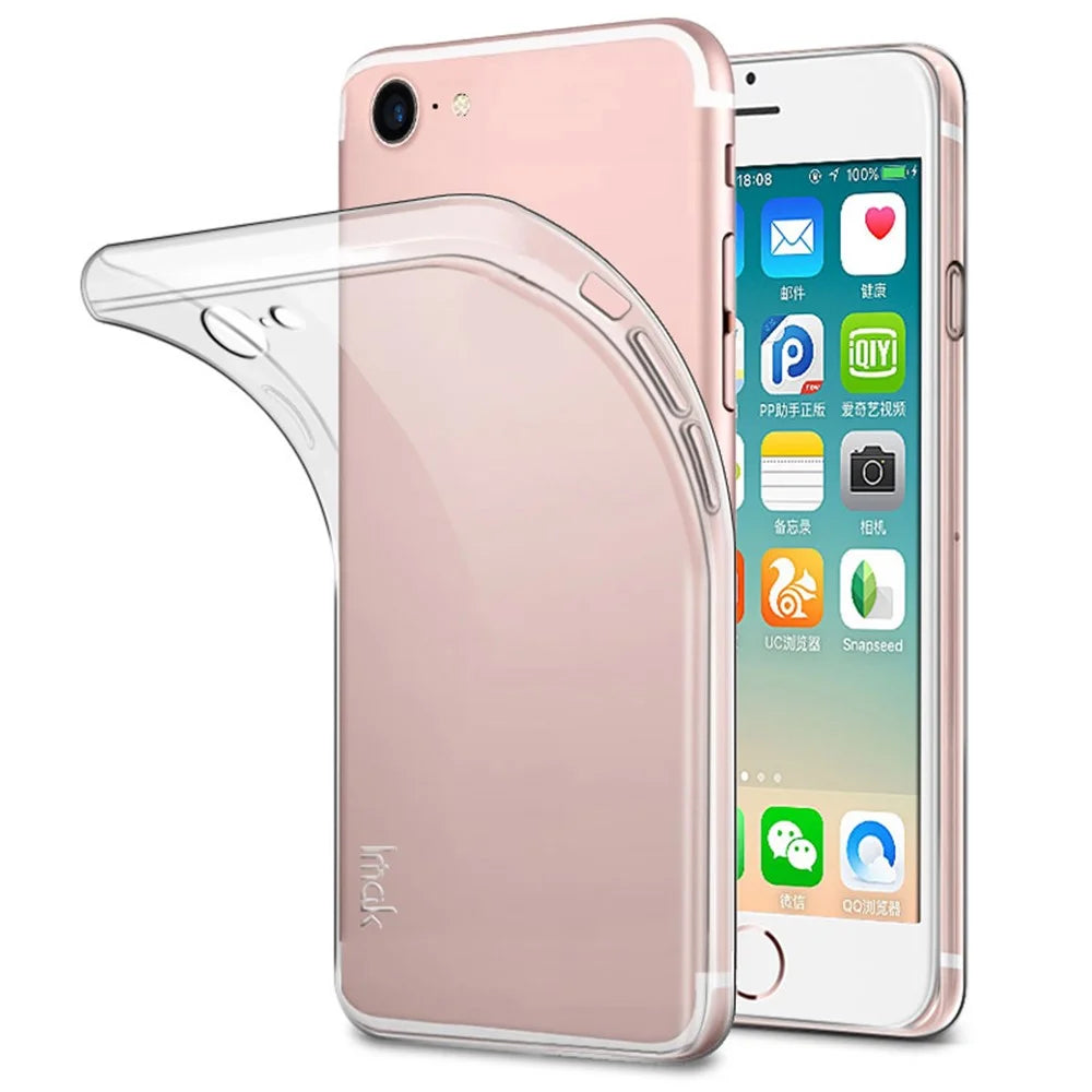 IMAK Stealth Case Clear 0.7mm TPU Shell Case for iPhone SE (2020)/SE (2022)/8/7 4.7 inch - 1