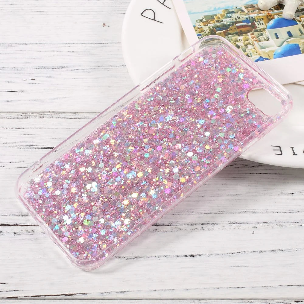 Glittering Sequins TPU Jelly Mobile Case for iPhone SE (2020)/SE (2022)/8/7 4.7 inch - Pink - 5