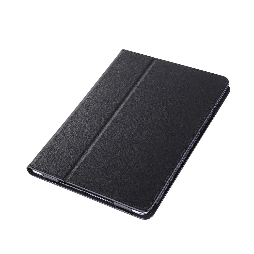 For iPad 9.7 (2018) / 9.7 (2017) Flip Stand Smart Leather Tablet Case Litchi Texture - Black - 5