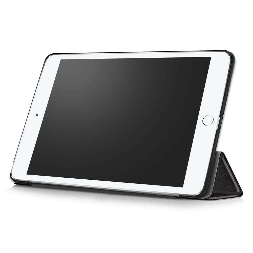 Pattern Printing Tri-fold Stand PU Leather Case Shell for iPad 9.7 (2018) / 9.7 (2017) - Do Not Touch Me - 5