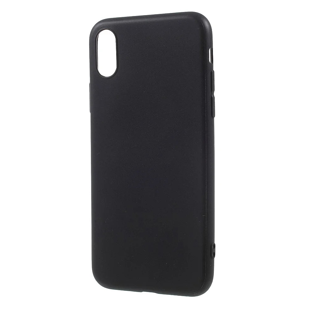 Matte Anti-fingerprint TPU Phone Case for iPhone XS / X/Ten 5.8 inch - Black - 2