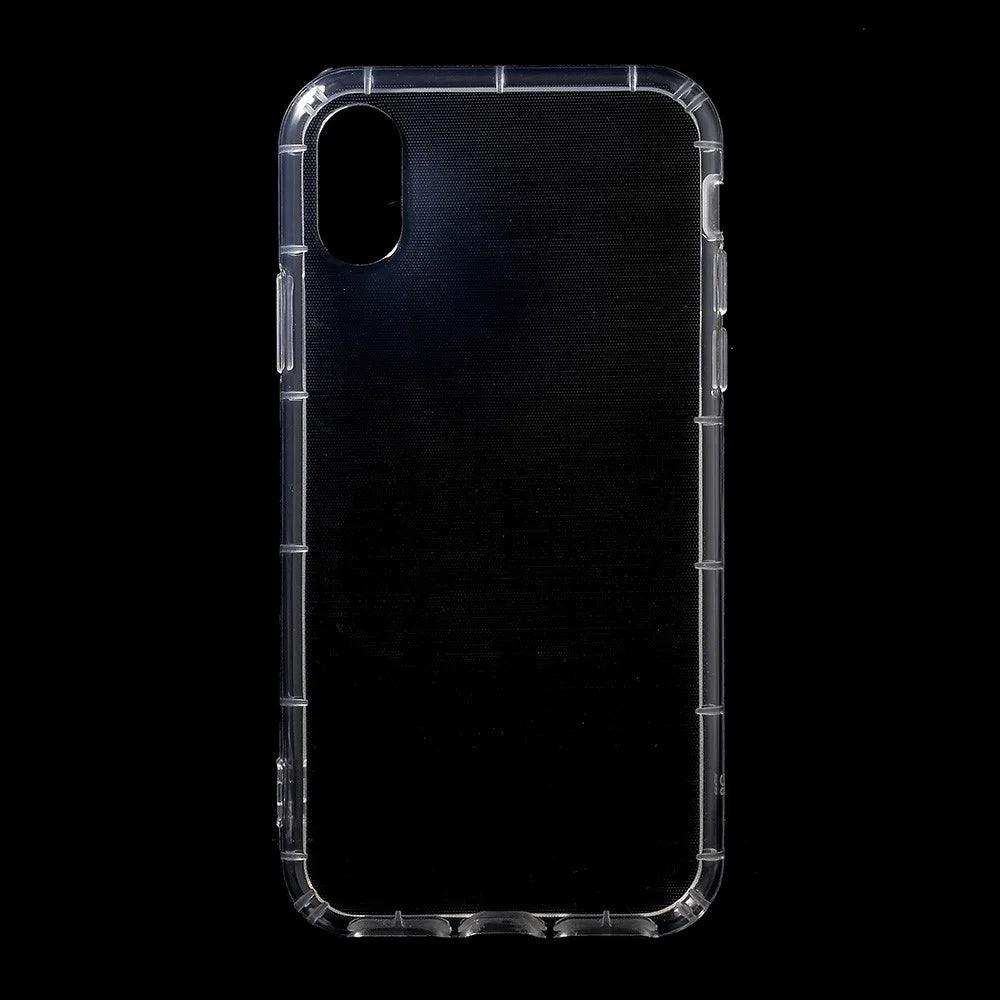 Drop-resistant Clear TPU Protection Cell Phone Case Accessory for iPhone XS / X 5.8 inch - Transparent - 1
