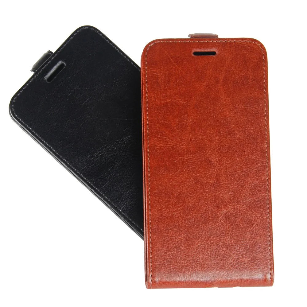 Crazy Horse Texture Vertical Flip Leather Cover for iPhone X/XS 5.8-inch - Black - 7