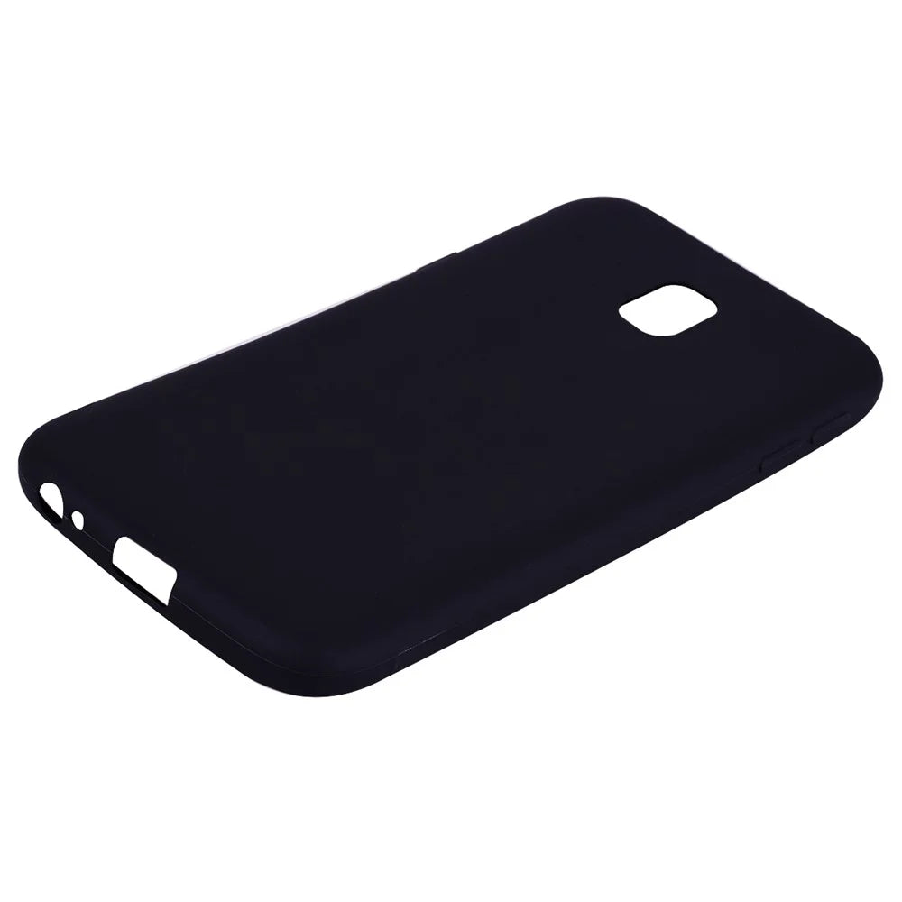 Matte Anti-scratch TPU Phone Case for Samsung Samsung Galaxy J3 (2017) EU Version - Black - 3