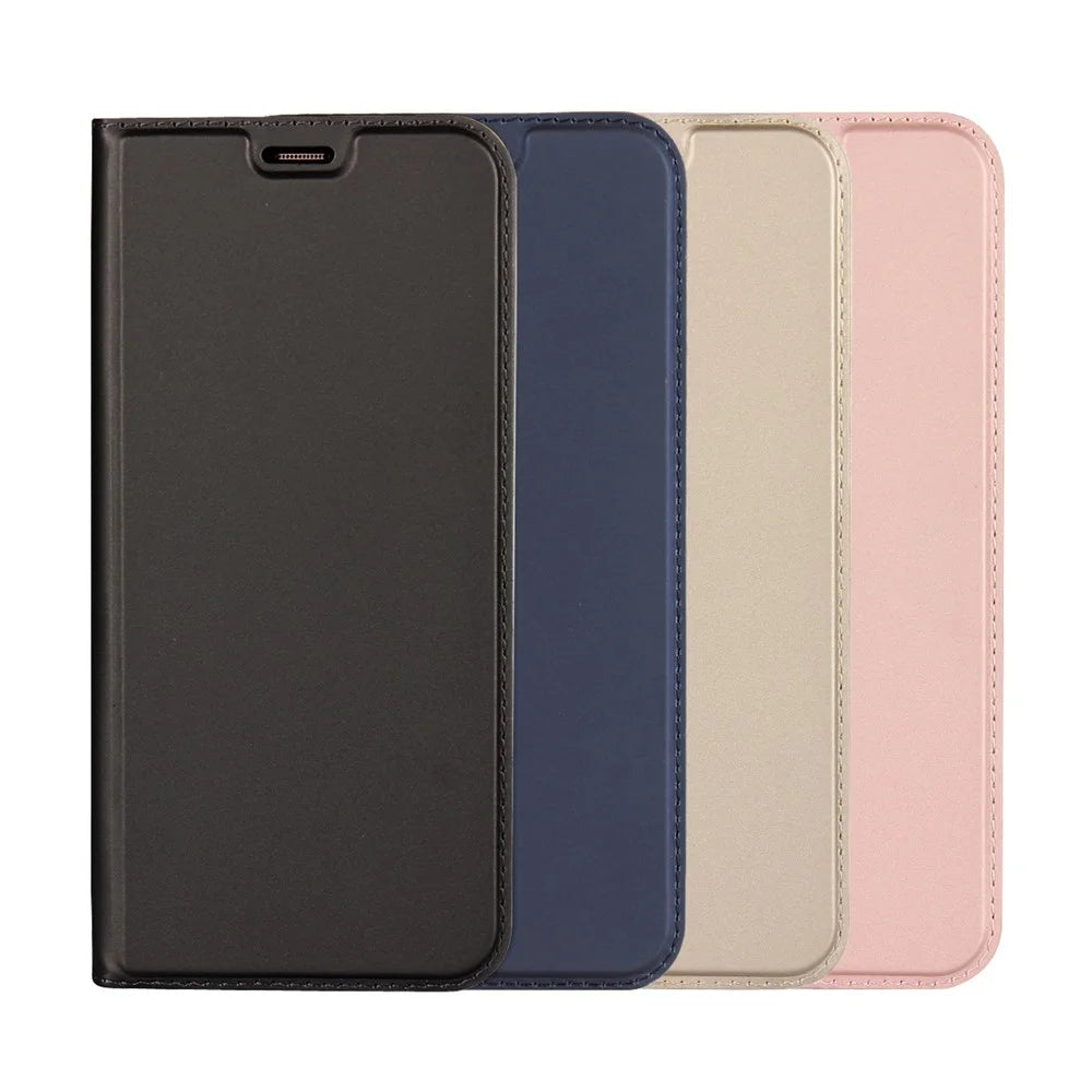 Magnetic Card Holder Stand Leather Mobile Case for Samsung Galaxy S8 Plus G955 - Dark Blue - 7