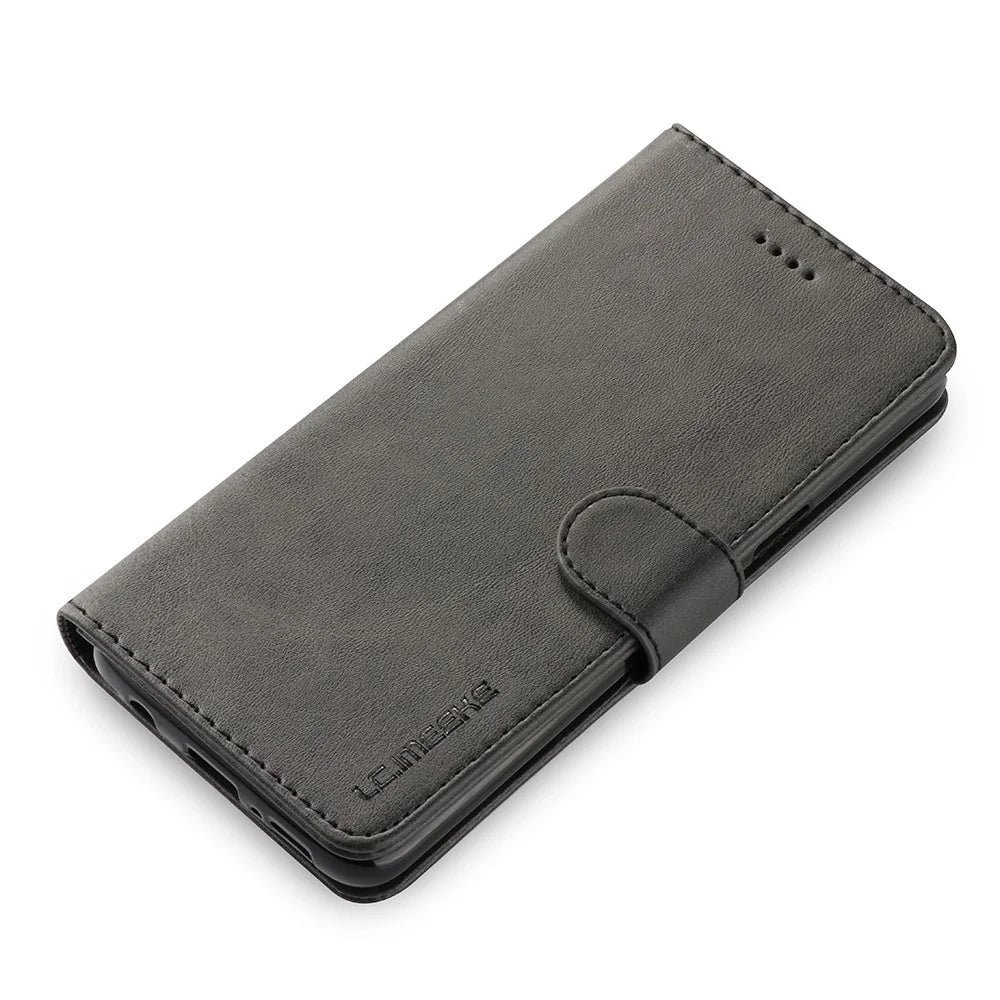 LC.IMEEKE Wallet Leather Stand Case for Samsung Galaxy S9+ SM-G965 - Black - 5