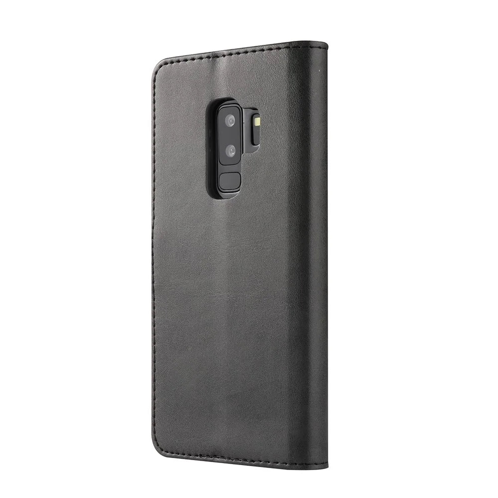 LC.IMEEKE Wallet Leather Stand Case for Samsung Galaxy S9+ SM-G965 - Black - 6