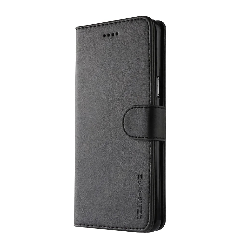 LC.IMEEKE Wallet Leather Stand Case for Samsung Galaxy S9+ SM-G965 - Black - 7