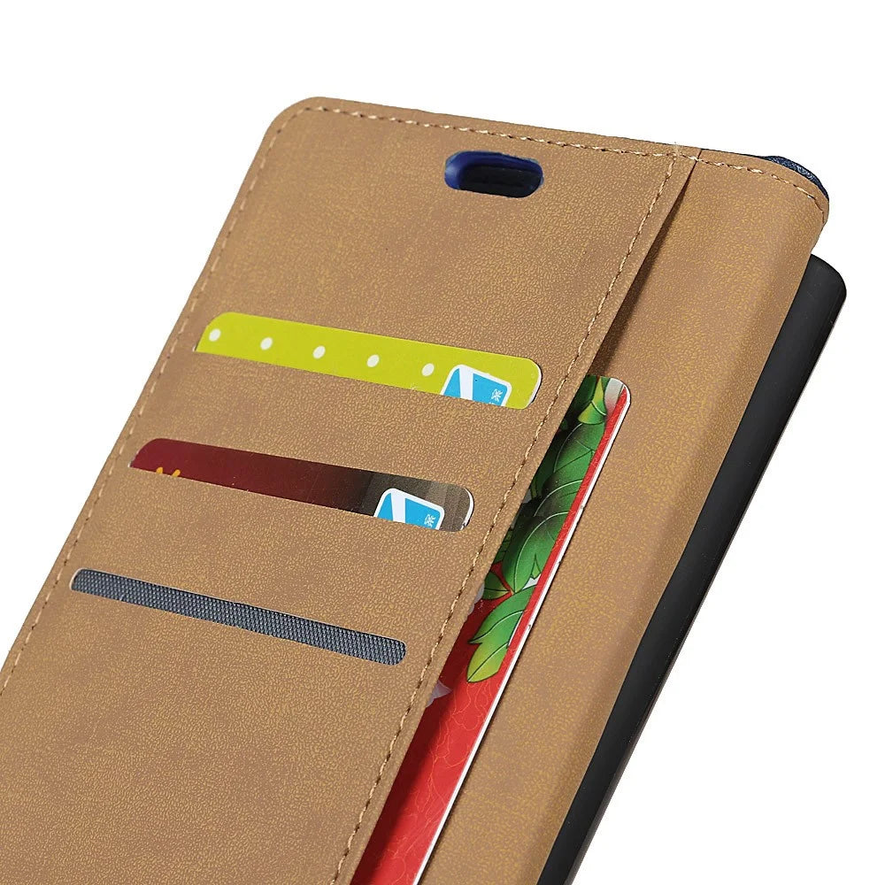 Wallet Stand Flip PU Leather Phone Case Shell for Samsung Galaxy Note 9 - Black - 7