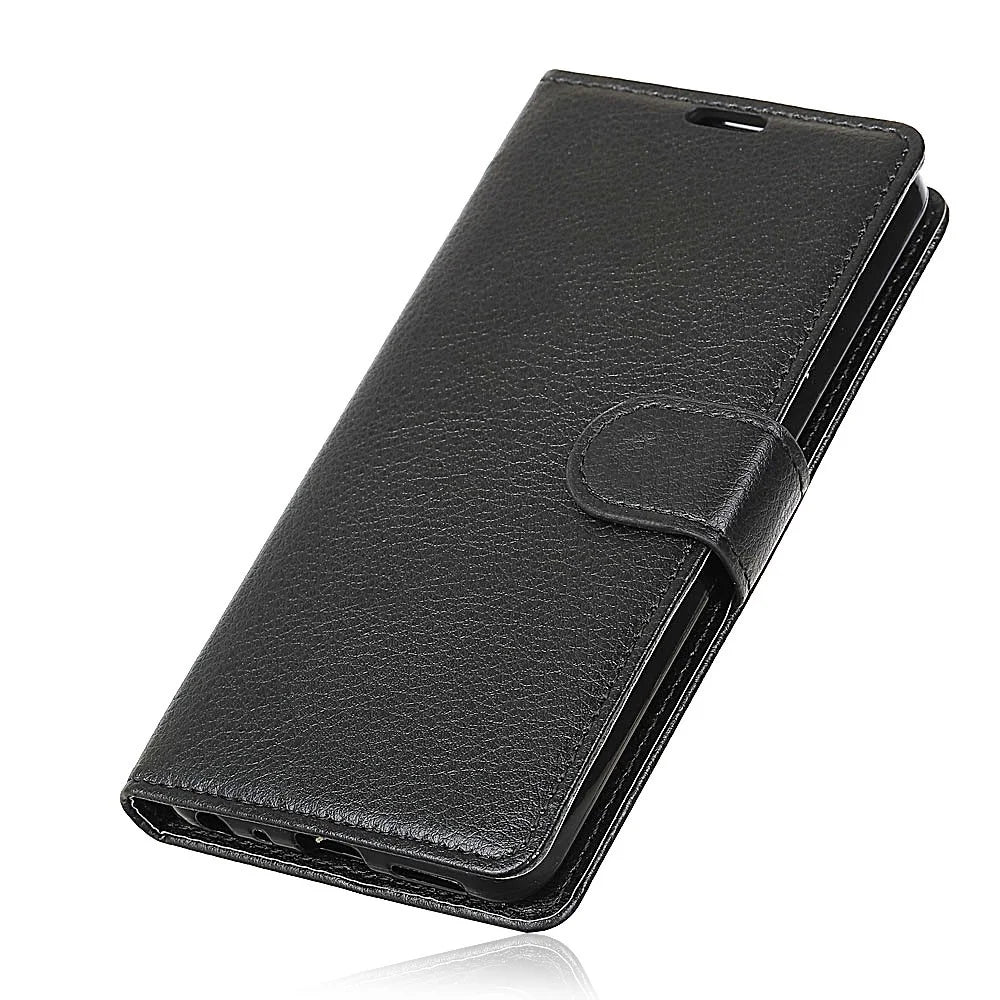 For Samsung Galaxy S10e Litchi Skin PU Leather Wallet Case - Black - 6
