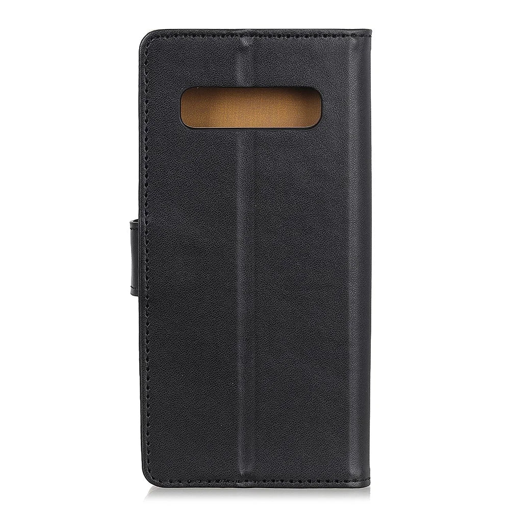 Wallet Stand Leather Protective Phone Case for Samsung Galaxy S10 Plus - Black - 3
